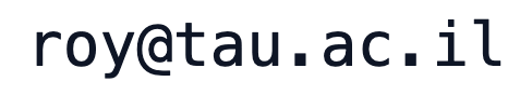 roy@tau.ac.il